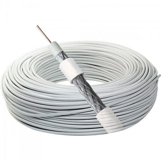 Cabo Coaxial RG6 67% ROL BR Megatron - RL / 100 [F002]