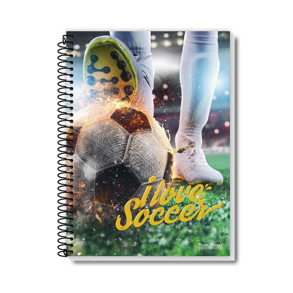 Caderno Pauta Branca pequeno rox espiral 48 folhas