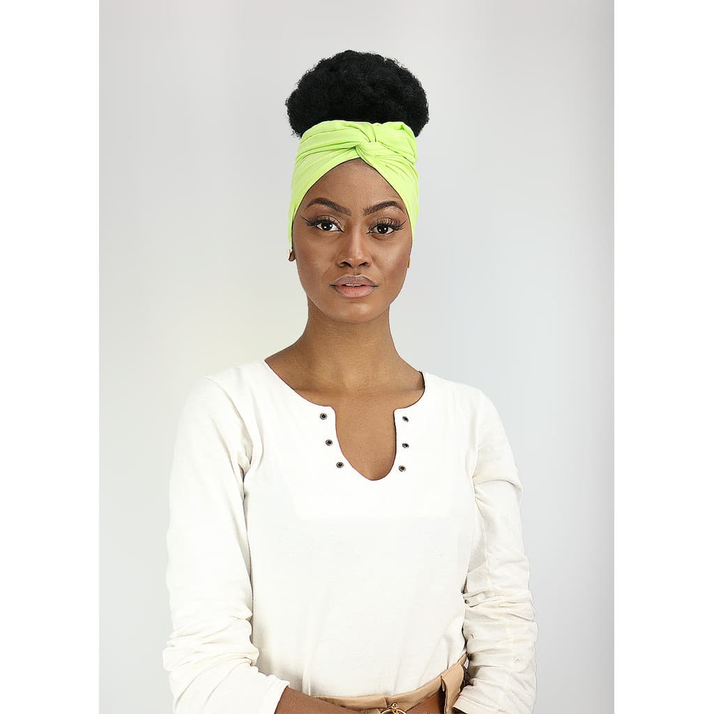 Turbante Aramado Viscose - Verde Neon