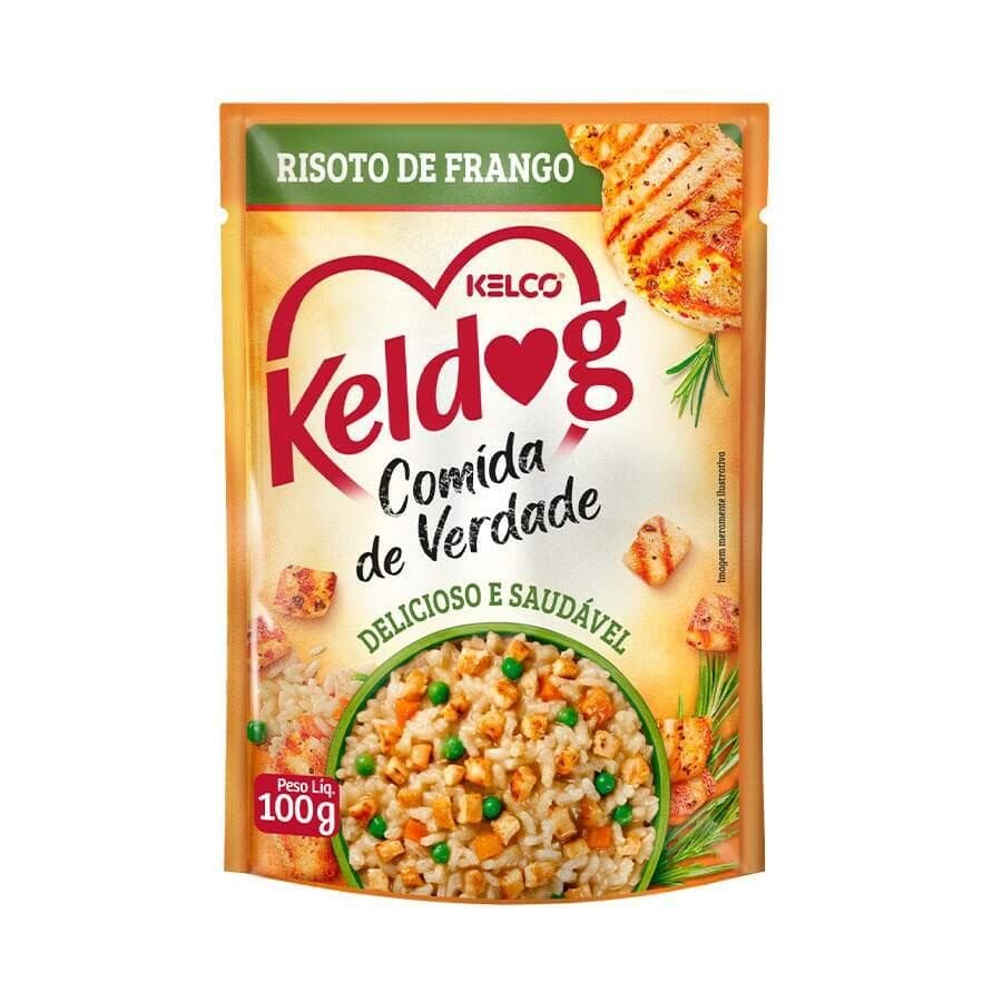 Ração Úmida Keldog Sachê Sabor Risoto de Frango Cães 100g