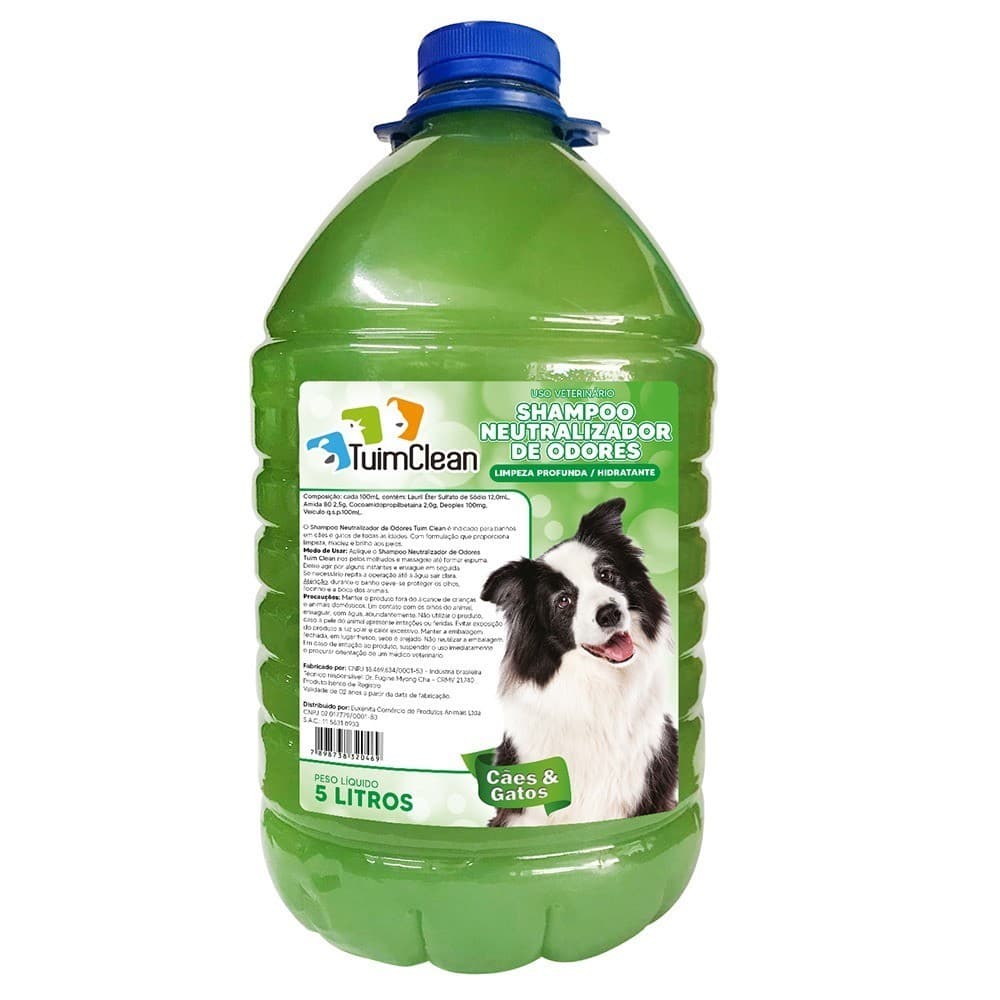 Shampoo Pet Cães e Gatos Tuim Clean 5 Litros Vários modelos Cachorro e Gato Pet Shop  Banho e Tosa