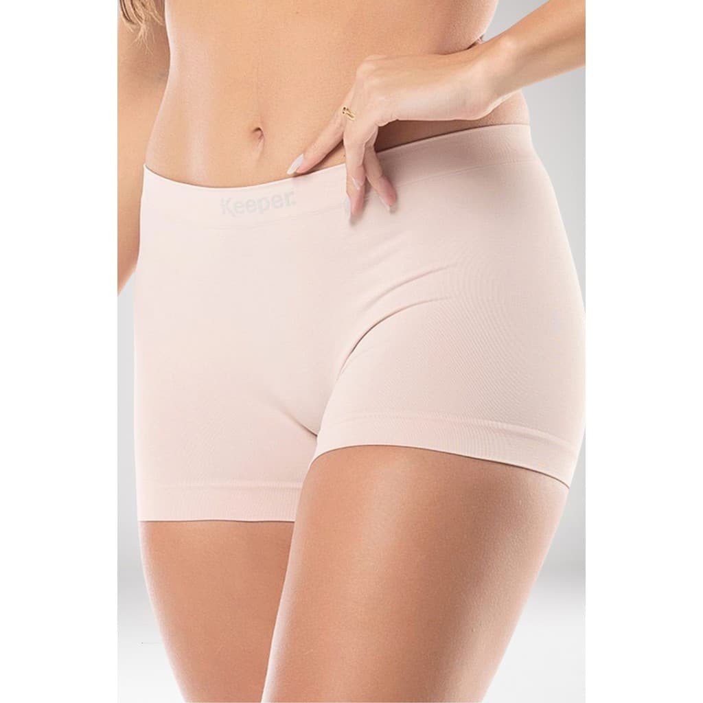 Calcinha Boxer Cueca Feminina Microfibra Boyshort Box Keeper