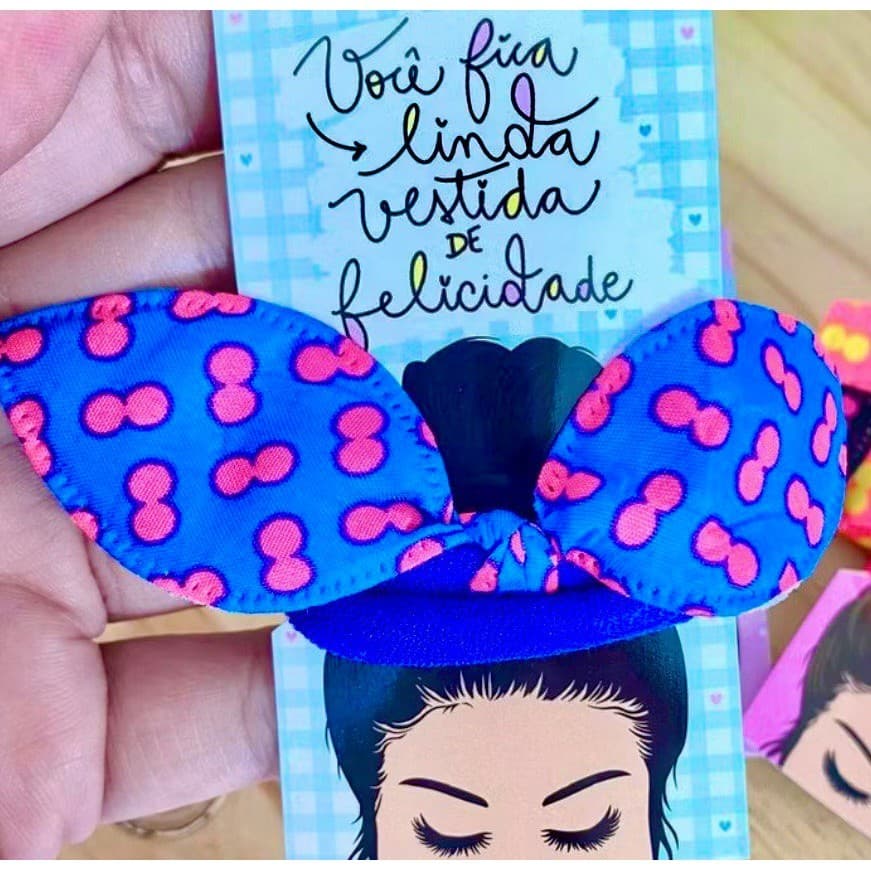 Amarradores de Cabelo- Xuxinhas Personalizadas com Tag para Clientes, Brinde