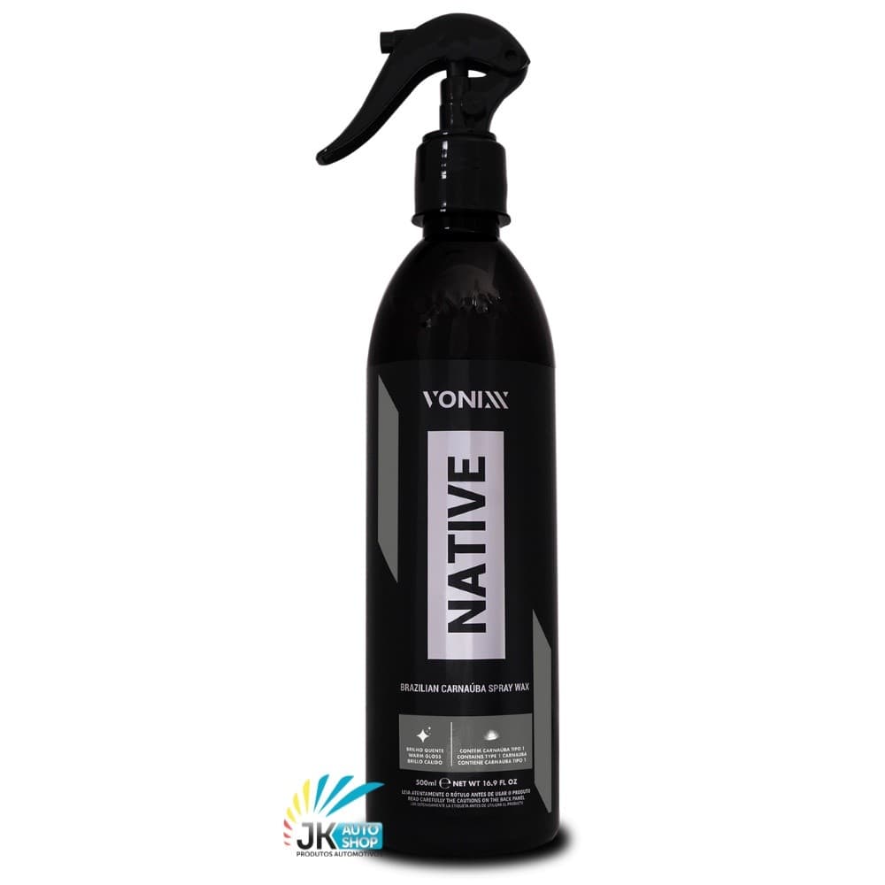 Native Spray Wax Cera de Carnaúba Cera Automotiva Líquida 500ml Vonixx