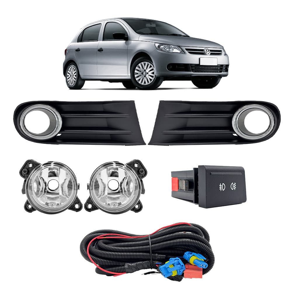 Kit Farol Milha Gol Saveiro Voyage G5 2009 2010 2011 2012 13