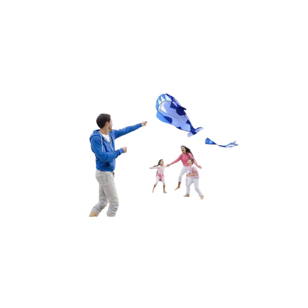 Pipa Gigante Formato de Baleia 3d Poliéster Com Linha