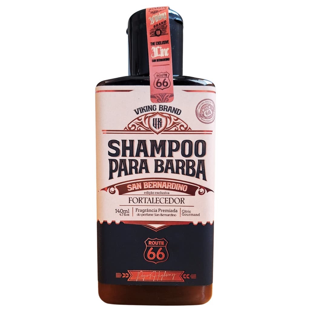 SHAMPOO PARA BARBA FORTALECEDOR 140 ML - SAN BERNARDINO - VK ATIVA CRESCIMENTO