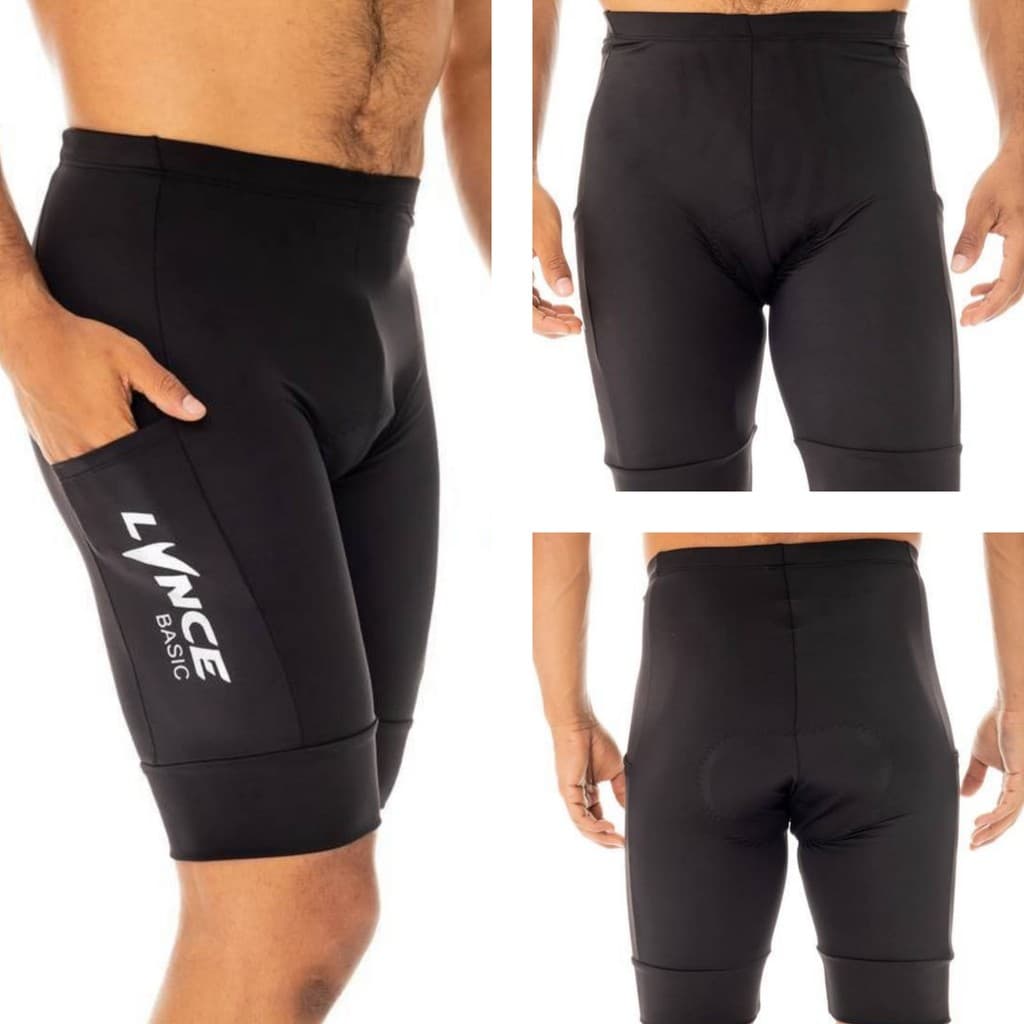 Bermuda Ciclismo E Mtb Masculina Forro Espuma Bolso Lateral