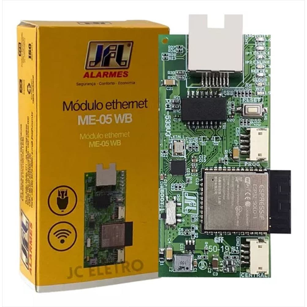 INTERFACE PARA ALARME E CENTRAL MONITORADA MOD ETH ME-05 WB