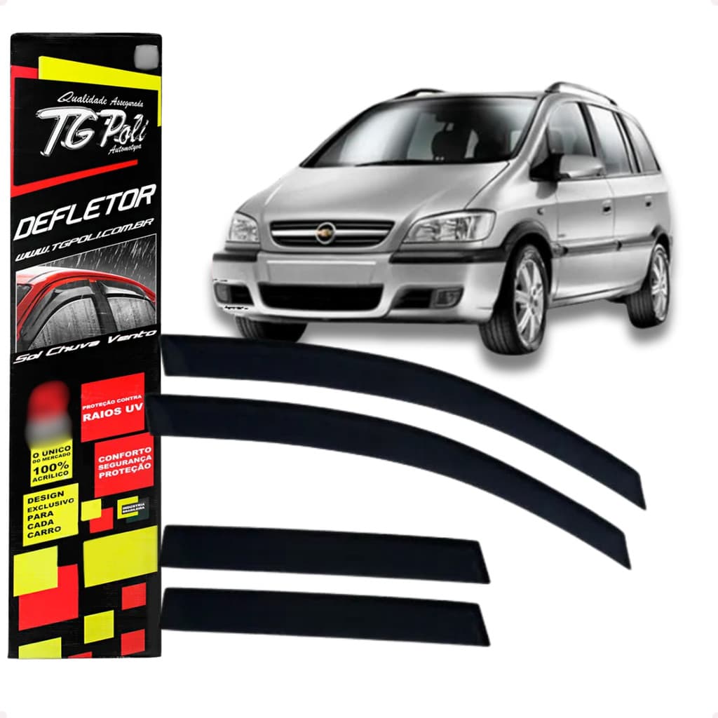 Calha de Chuva Defletor Chevrolet Zafira 4 Portas 2001 A 2012 Original TG Poli