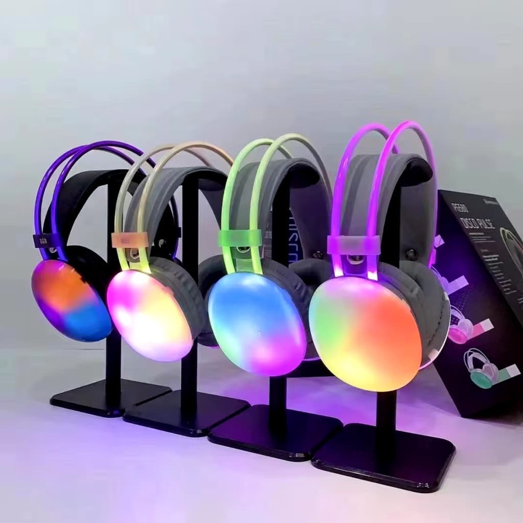 Fones de ouvidoJBI  PM860 Wireless Headset Luz RGB  Bluetooth 5.3