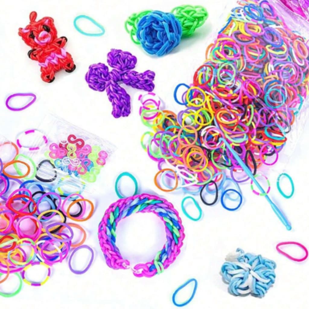 Elástico Para Fazer Pulseiras + Feche + Agulha De Plástico