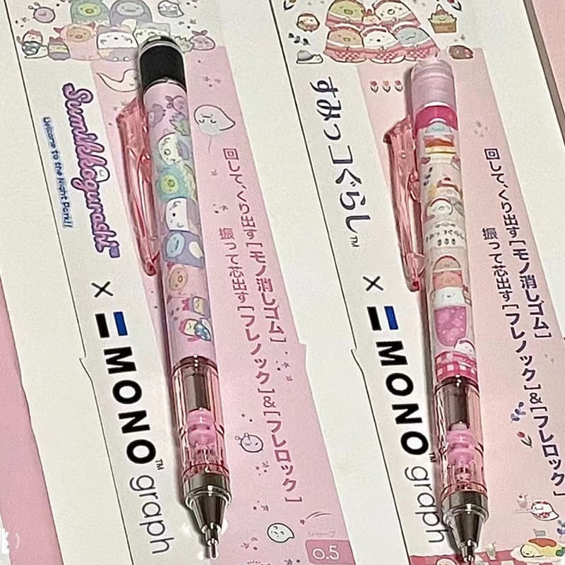 Lápis mecânico retrátil de edição limitada TOMBOW MONO Sumikko Gurashi do Japão, uma colaboração com a San-X, fofo e est