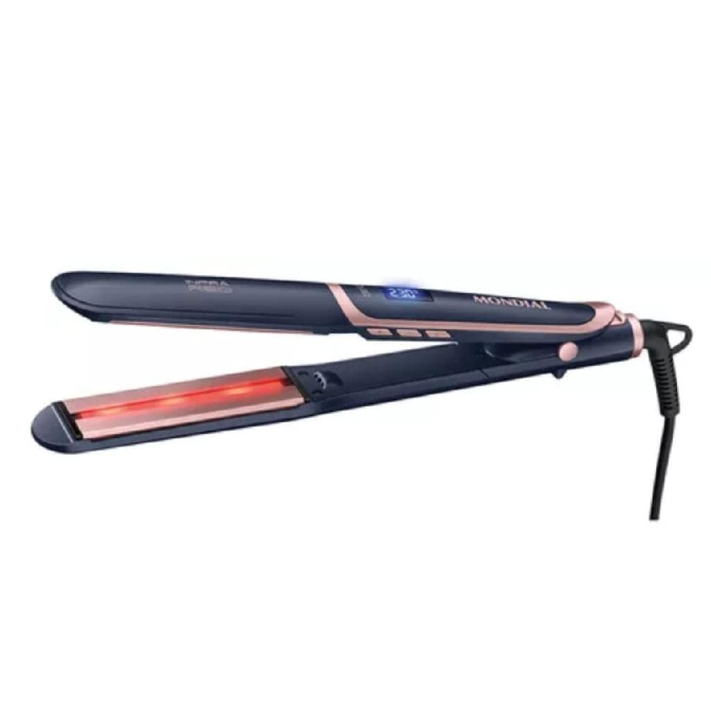 Prancha Alisadora InfraRed, Mondial, Azul/Golden Rose, 55W, Bivolt - P-01-IR