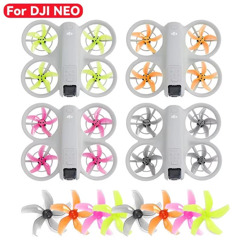 Hélices De Drone Para DJI NEO/NEO 2 Pás Coloridas De Adereços De Reposição Multicoloridos De Asas Com Chave De Fenda