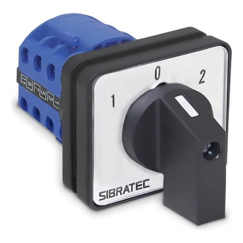 Chave Reversora Lw26r Liga/Desliga/Liga 3 pólos 20A - Cor Preto - SIBRATEC