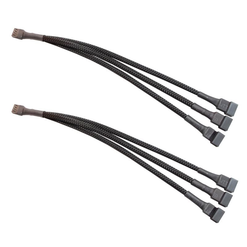 Cabo Divisor De Ventilador PWM De 3 Vias E 4 Pinos De 10.5 Polegadas Para De Resfriamento De Caixa ATX De Computador