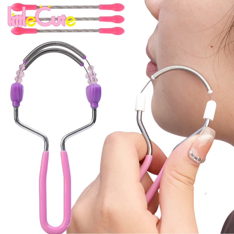 Removedor De Pêlos Faciais-Ferramentas De Limpeza Para Cuidados Com A Pele-Rolo De Mola Portátil-Depilador Facial-Ferram