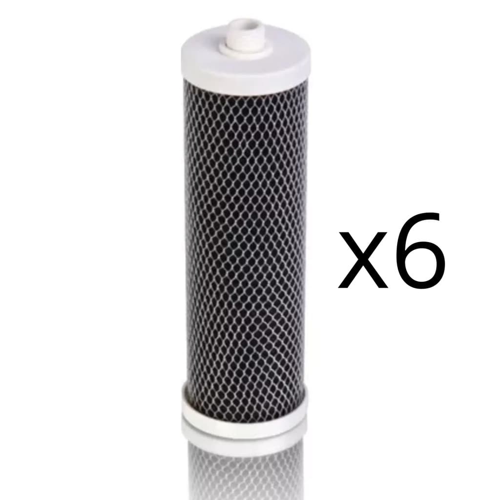 KIT 06 UN Refil P Filtro  Igatu 888 Carbon Block Rosca 1/2