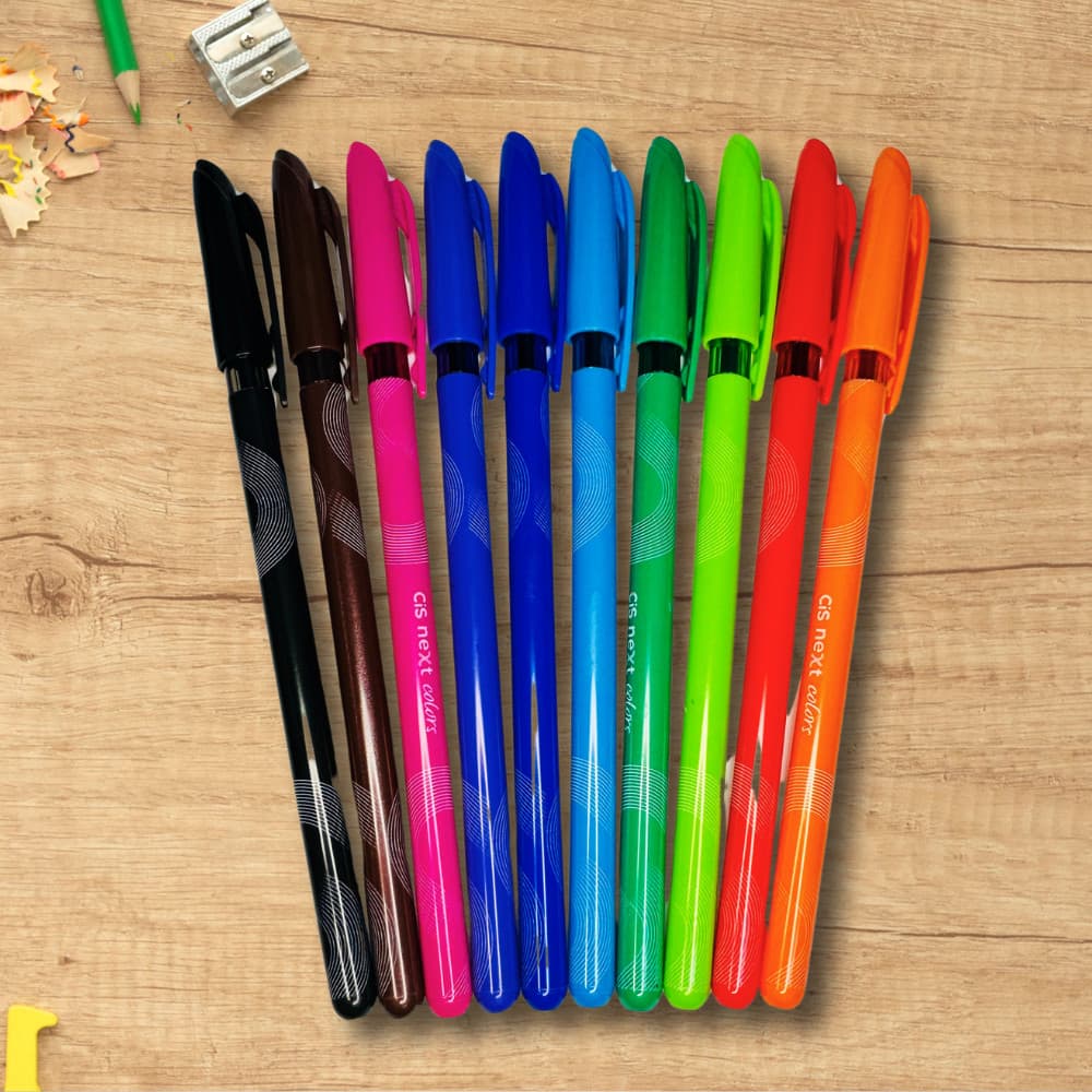 Kit 10 Canetas Esferográfica Next Colors  CIS