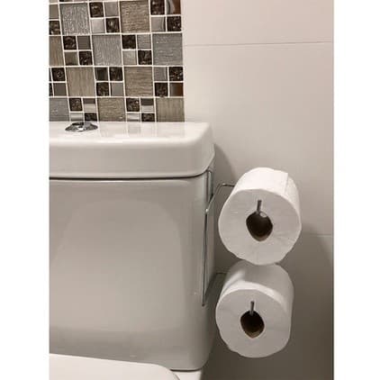 KIT 2 SUPORTE PAPEL HIGIENICO DUPLO BANHEIRO ORGANIZADOR