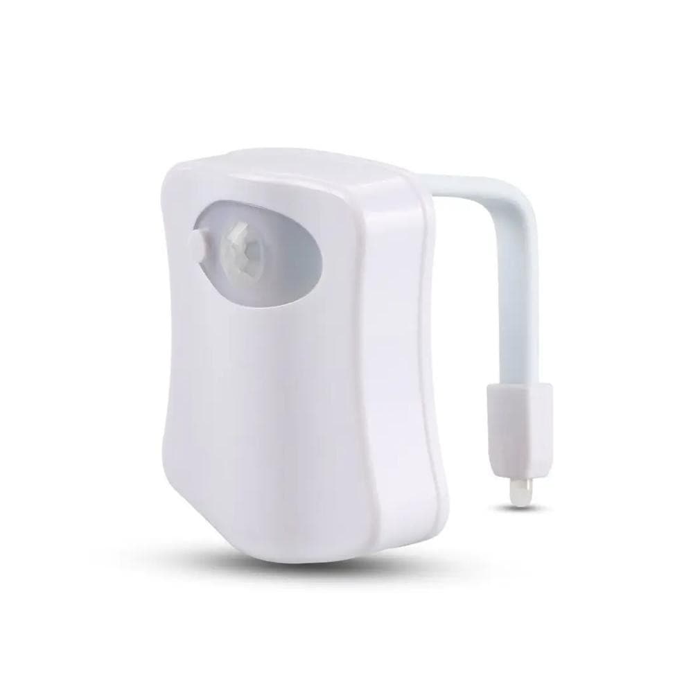 LUMINARIA LED 8 CORES NOTURNA BANHEIRO SENSOR PRESENCA VASO SANITARIO LUZ MOVIMENTO PRIVADA