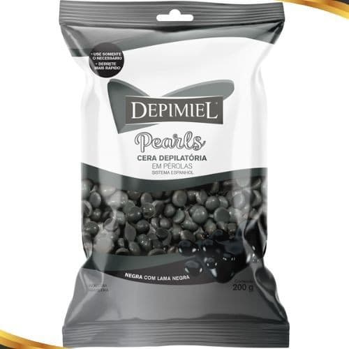 Cera Depilatória em Pérolas Negra 200g - Depimiel