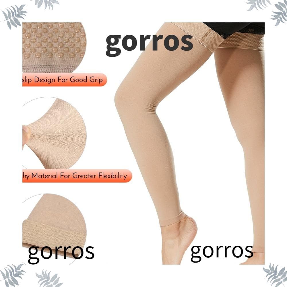 GORROS 1 Par De Meias De Compressão Alta Na Coxa , Médicas De Pressão Graduadas Com Dedos Abertos , Firmes 20-30 mmHg