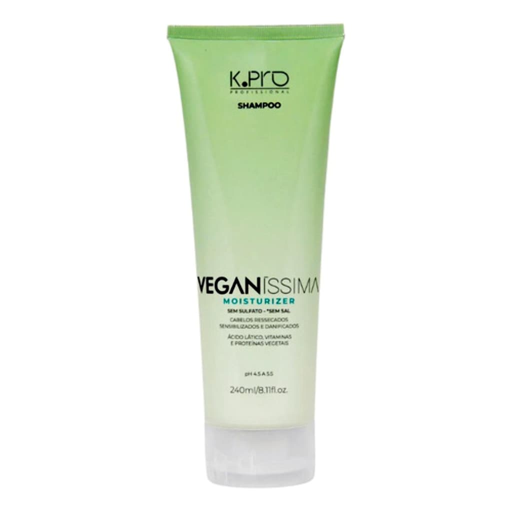 K.PRO Shampoo Veganíssima Moisturizer Sel Sal e Sulfato240ml