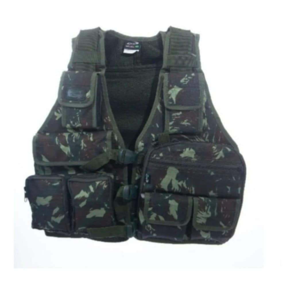 Colete De Pesca Hunter Fisherman Com Coldre Velado Fox Boy