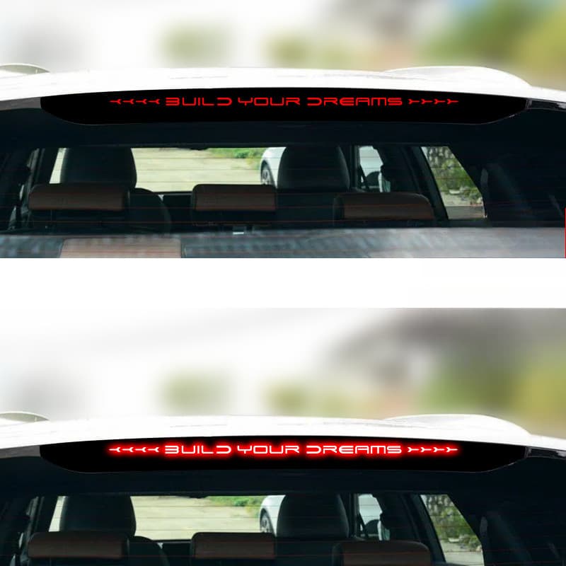 Para BYD Song Plus 2020-2021/plusdmi/plusev Adesivo De Luz De Freio Alta Modificação Do Filme Da Traseira