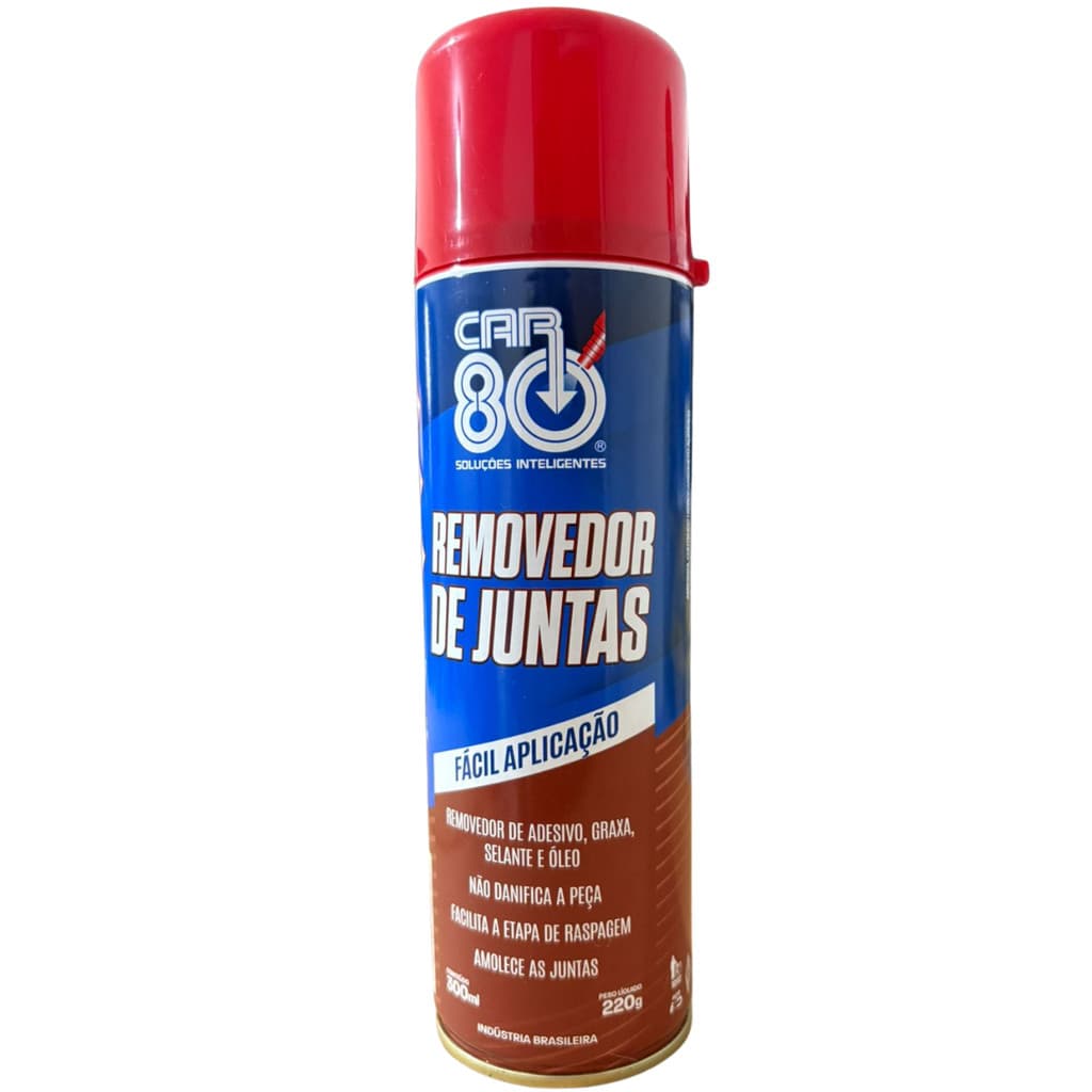 REMOVEDOR DE JUNTAS CAR80 SPRAY 300ML (220g) | Limpeza Profissional de Resíduos de Vedação | Remove Silicone e RTV