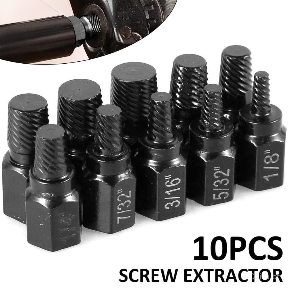 10 Unidades Extrator De Parafuso , Kit De Desmontagem Conjunto De Removedor Dentes Deslizantes