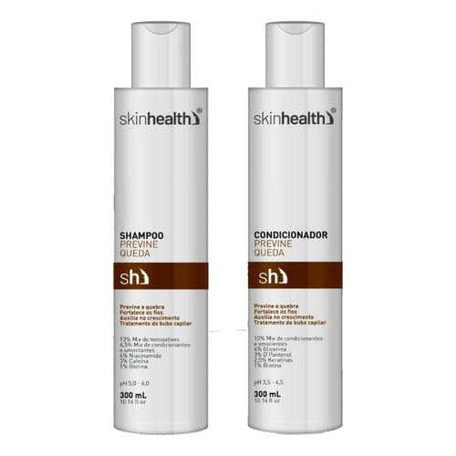 Shampoo E Condicionador Fortalece Os Fios 300ml Skinhealth
