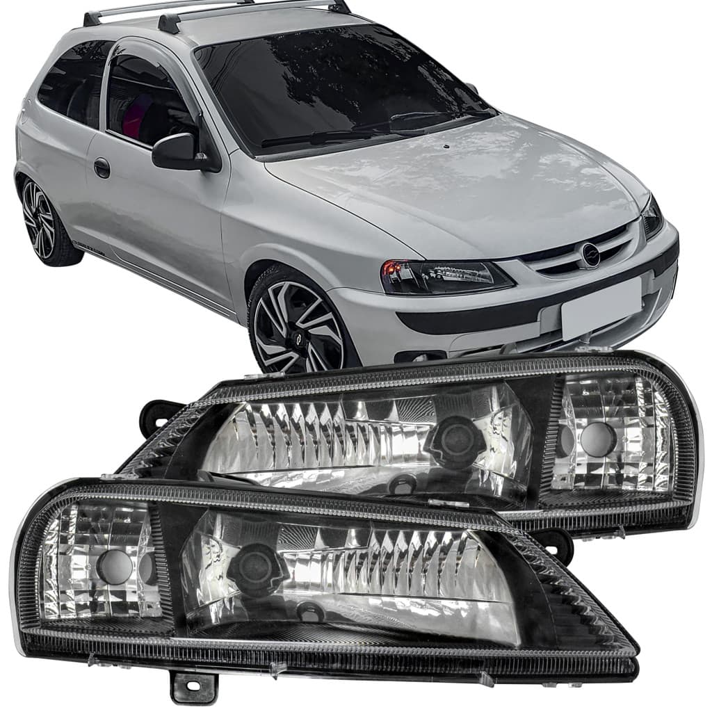 Par Farol Principal Celta 1999 2000 2001 à 2006 Mascara Negra