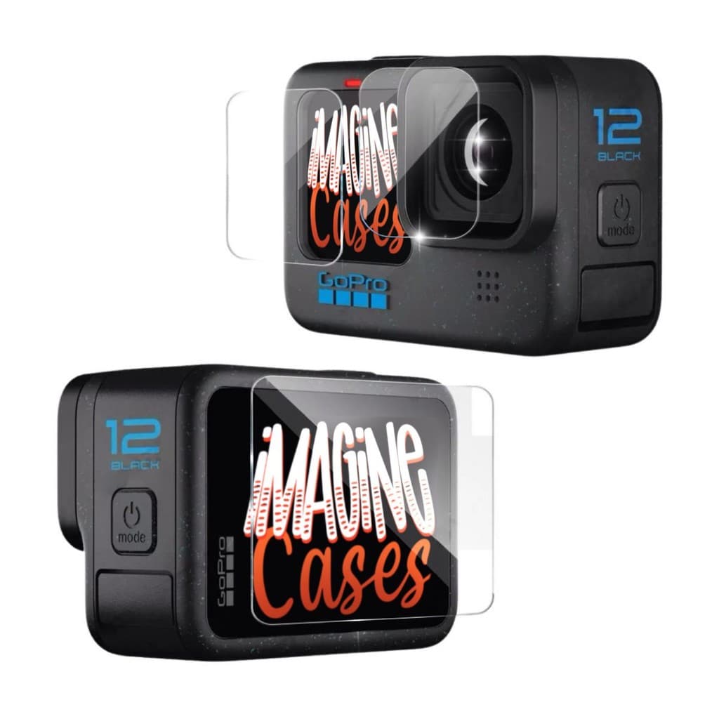 Kit Película Vidro Temperado Lente Tela Gopro Hero 12 Black