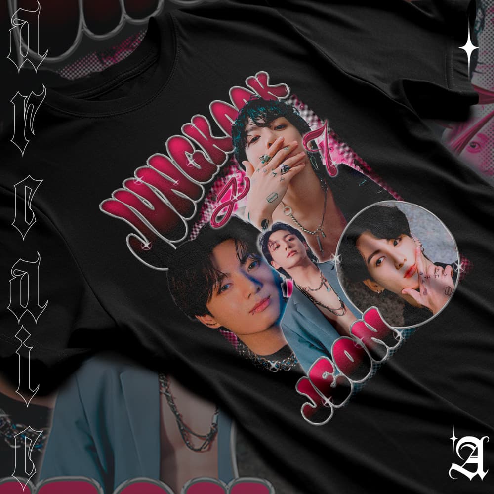 Camiseta Basica Algodao Jeon Jungkook Cantor Bts Grupo Kpop Moments Unissex Adulto ao Plus Size Moda Tr