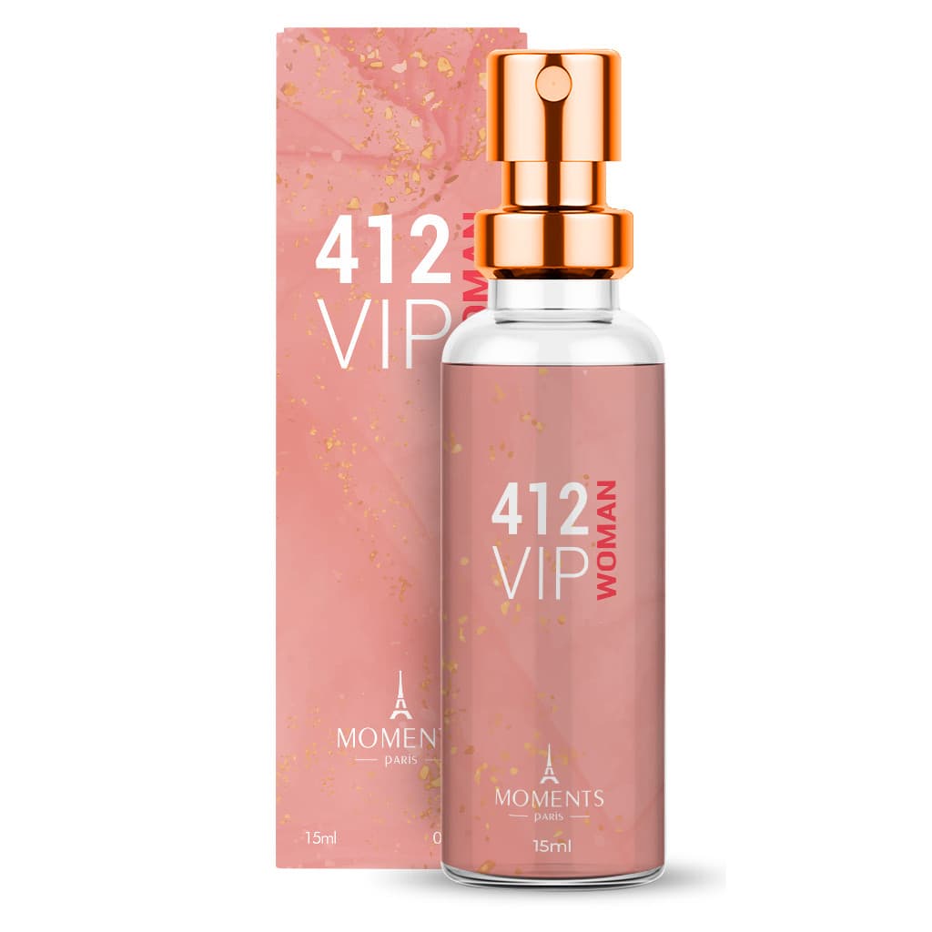 412 Vip Woman - Perfume de Bolso FEMININO 15mL Moments Paris