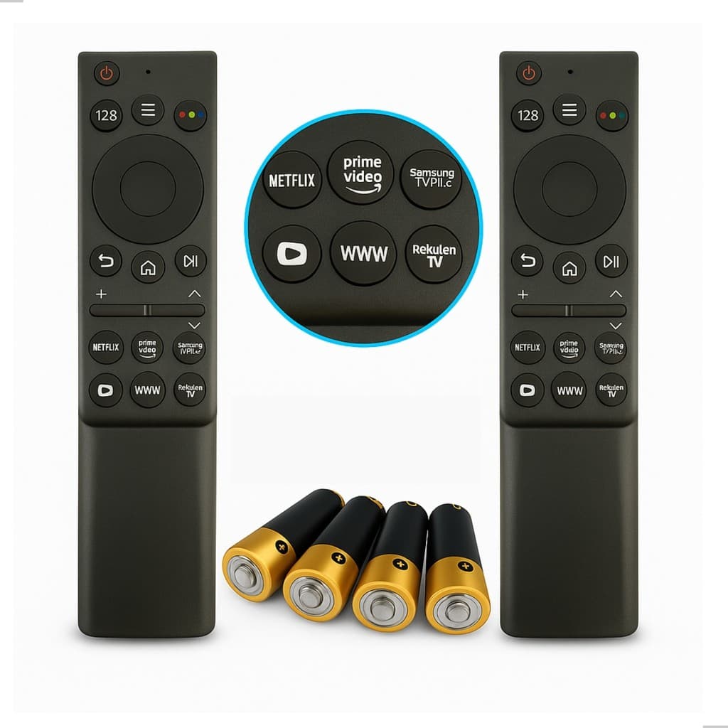 Kit 2 Controle Remoto Compatível Samsung Smart Tv 4k 7700