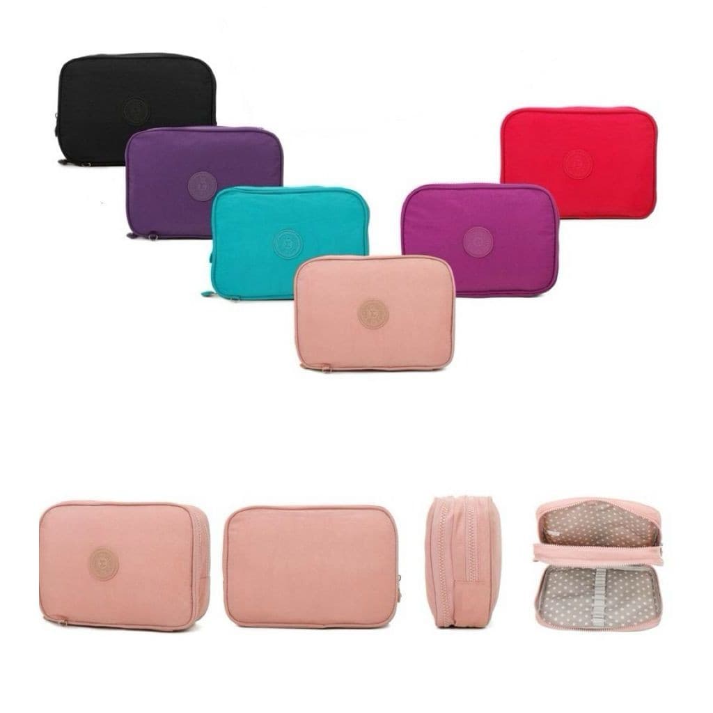 Estojo De Lápis Escolar Juvenil Box Jumbo Nylon  Grande 2 ZIPER