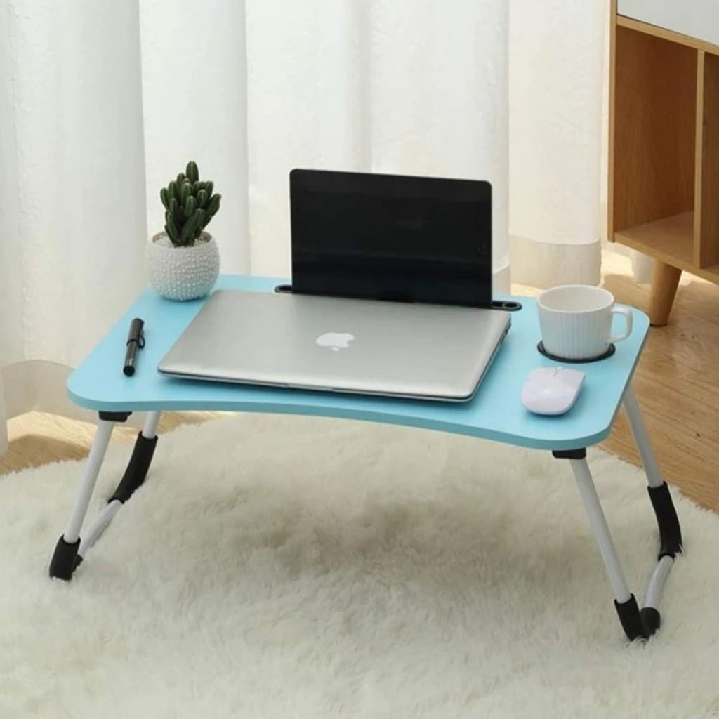 Mesa Dobrável para Notebook - Portátil, Multiuso, com Porta-Copo