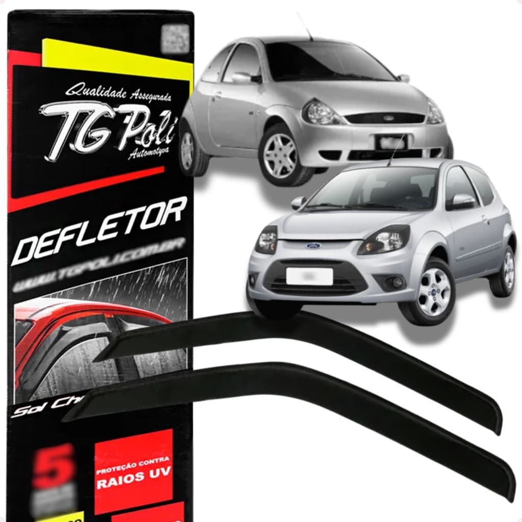 Jogo Calha de Chuva Ford Ka Slim 1997 A 2013 2 Portas Original TG POLI