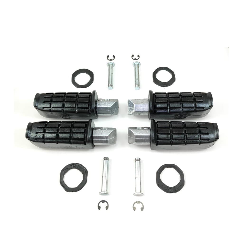 Pedaleiras Titan 150 Sport Traseiras. E Dianteiras Kit 4 peças