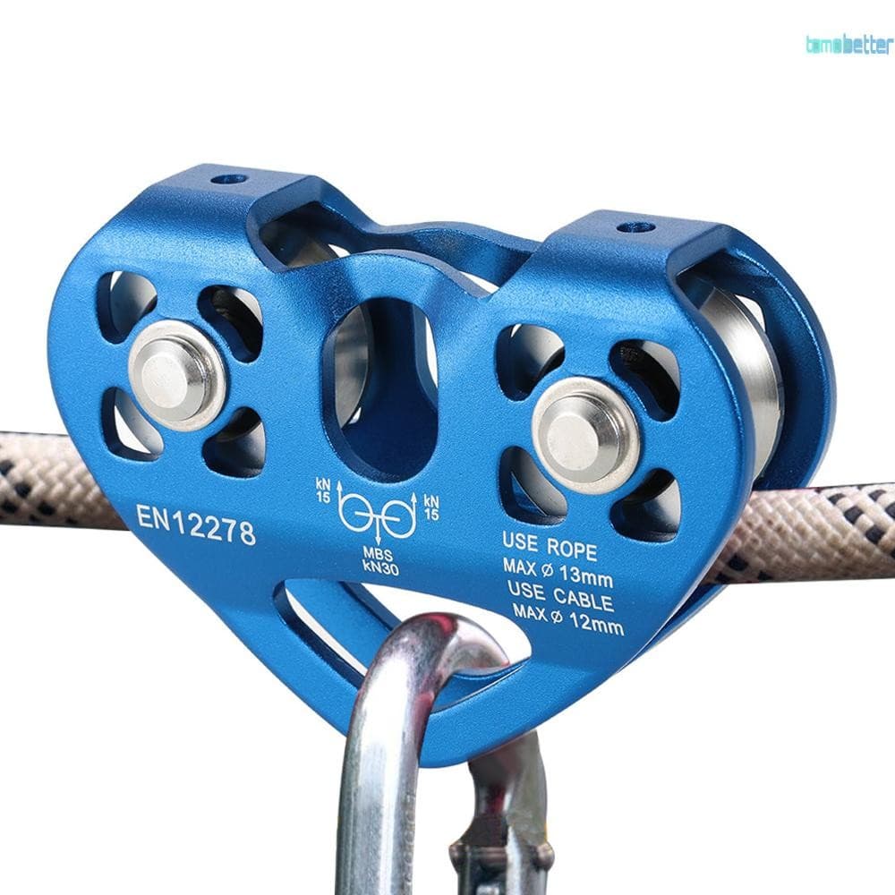 Polia De Carrinho De Cabo Lixada 30kN Com Rolamento De Esferas Para Escalada , Espeleologia , Resgate De Trabalho