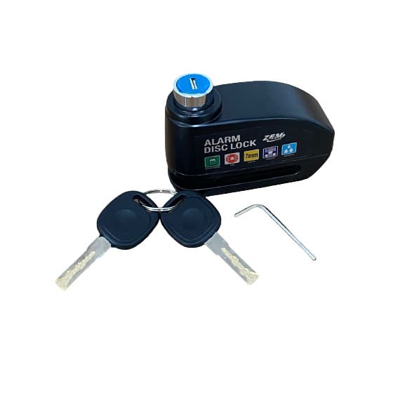 Trava Cadeado De Freio Disco Com Alarme Sonoro Para Moto
