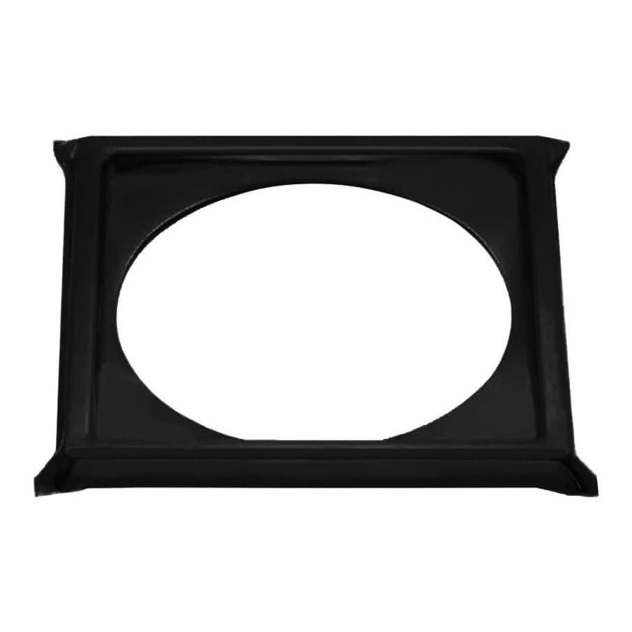 Porta Grelha Ralo Click Quadrado 15x15 Suporte Preto Inox Caixilho