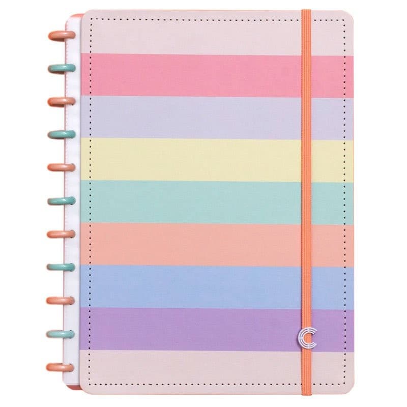 CADERNO INTELIGENTE GRANDE ARCO-IRIS PASTEL G+ CIGDP5060