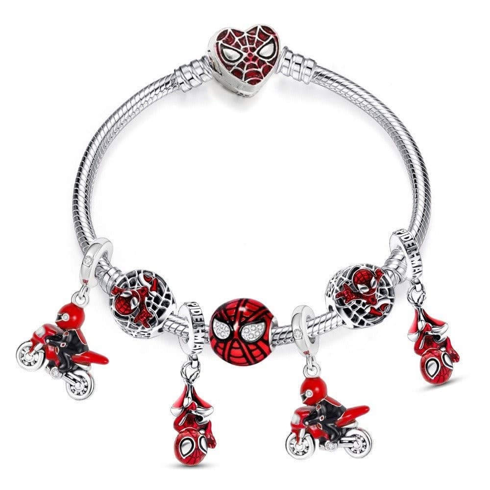 Pulseira de Contas DINGLLY Homem-Aranha de Ferro Feminino