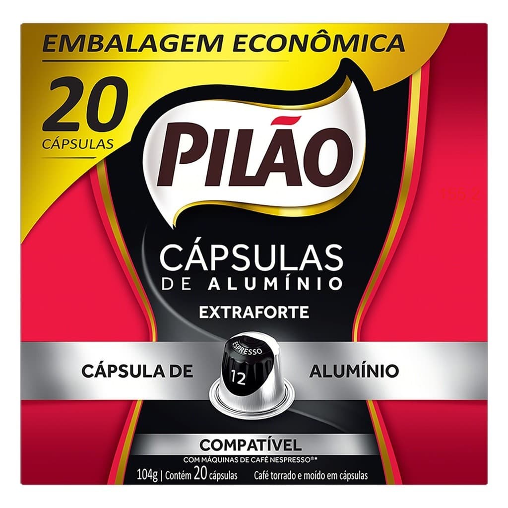 Cápsulas Café Extra Forte 20 Unidades 104g Pilão