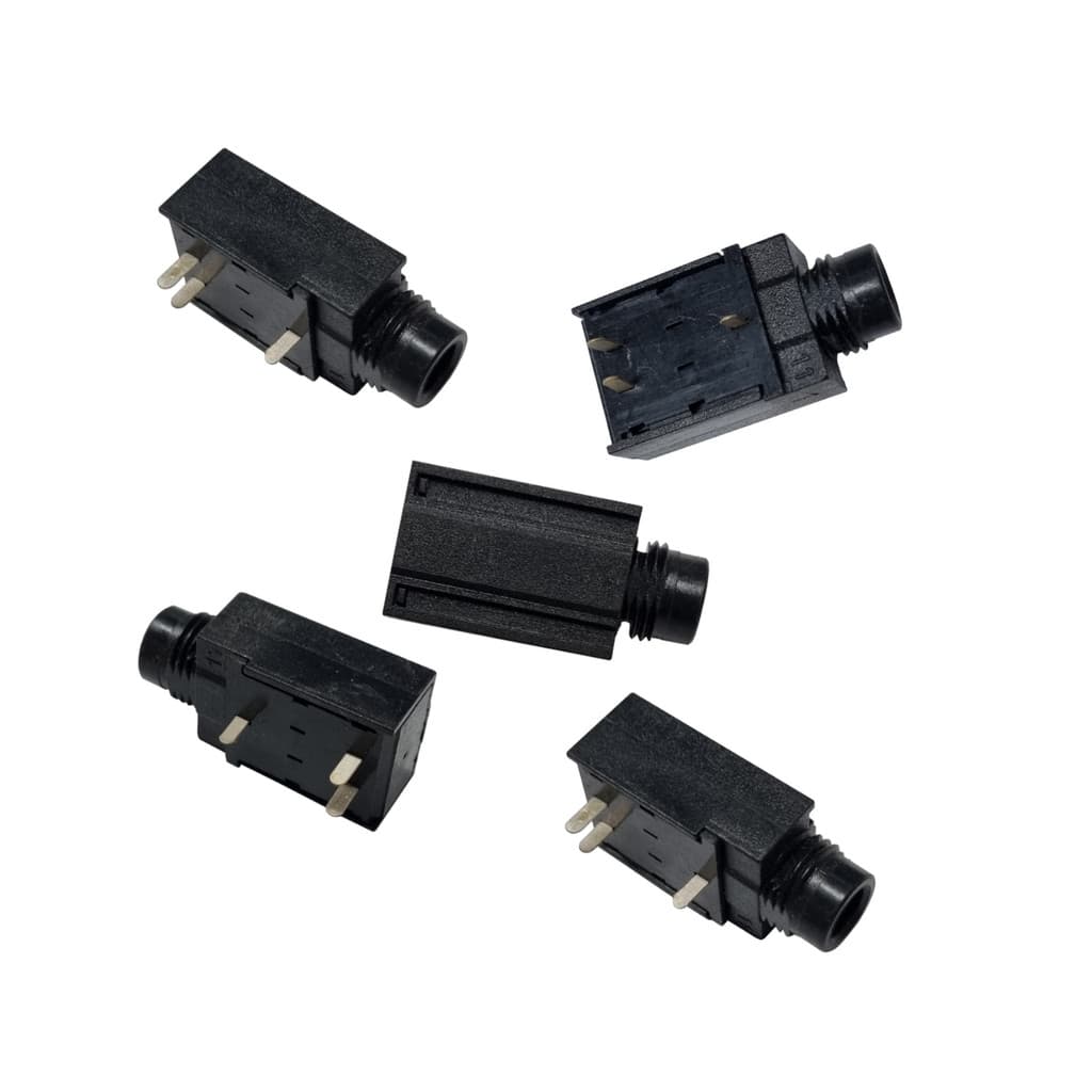 Conector Jack P10 Estéreo Fêmea Jack Conector P10 Kit 5 Un